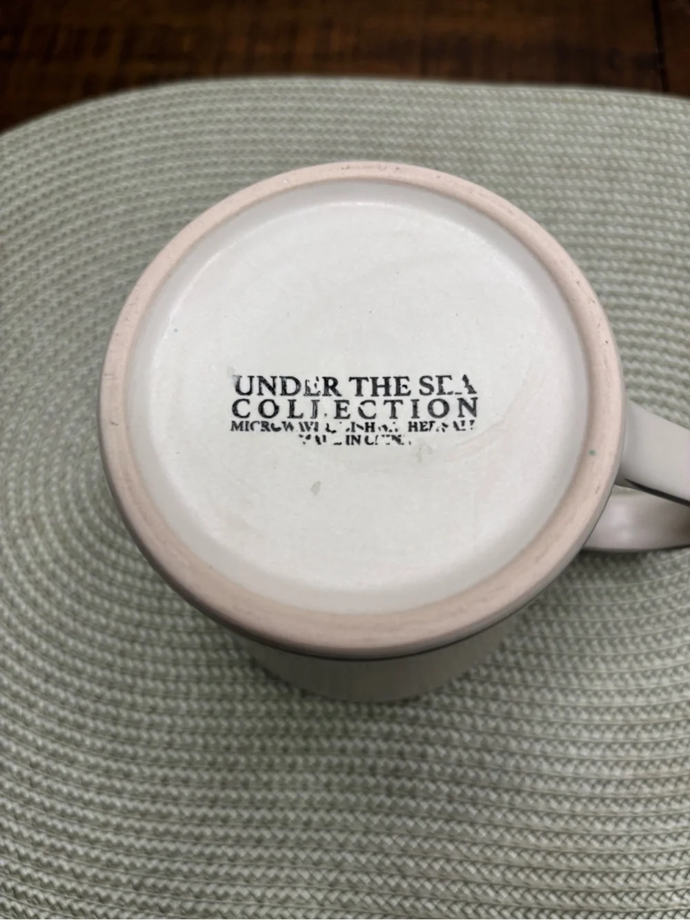 Turtle and fish under the sea collection ceramic mug
